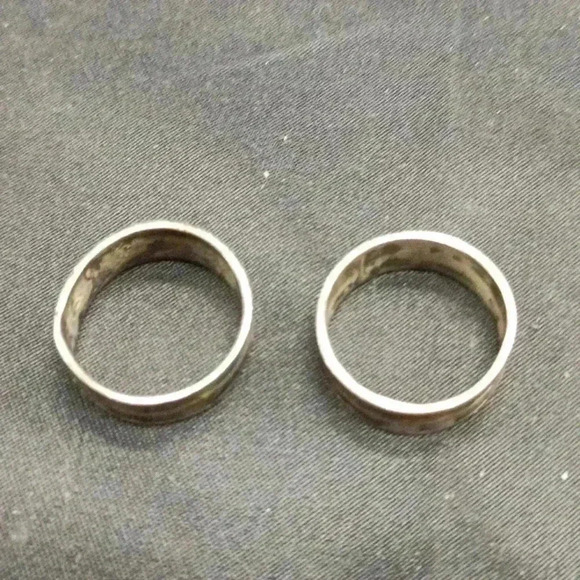 Sterling Silver Abalone Inlay Rings - Picture 2 of 2